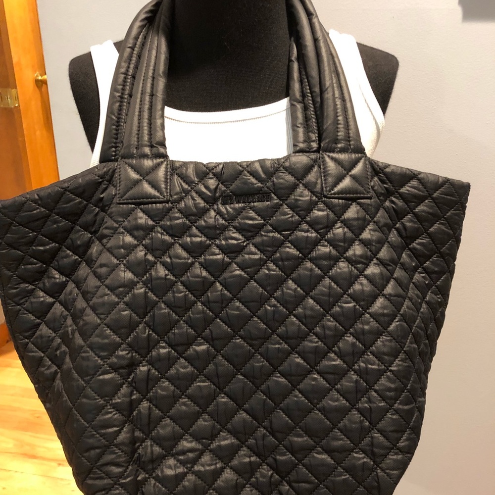 MZ Wallace black quilt tote